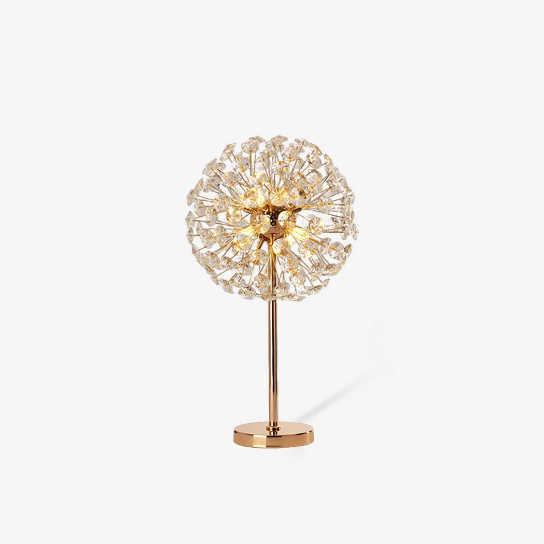 Petal Crystal Table Lamp Luxury Modern Bedside Light - OpalDwell