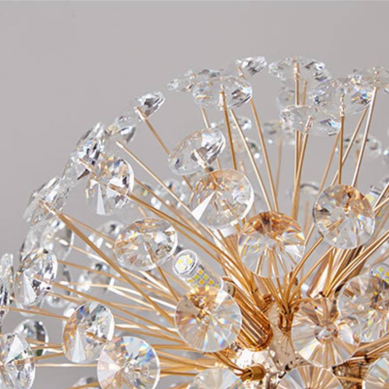 Petal Crystal Table Lamp Luxury Modern Bedside Light - OpalDwell