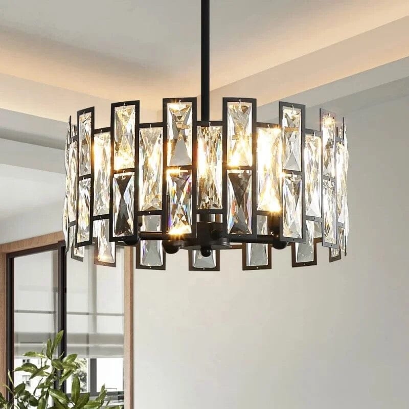 Nova Crystal Pendant Light in Stainless Steel with K9 Crystals and LED - OpalDwell