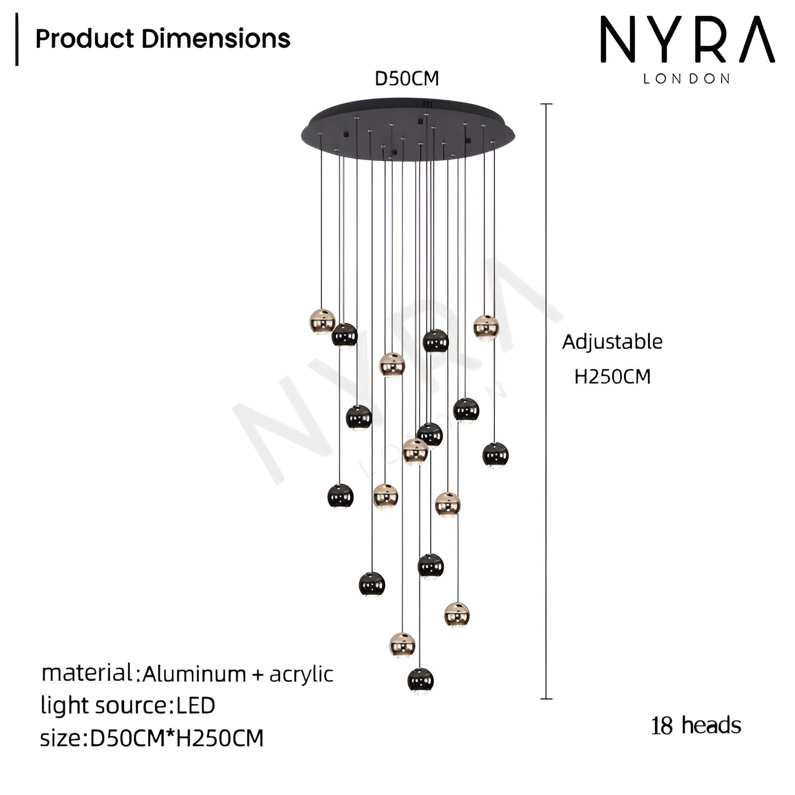 Avella Raindrop Glass Chandelier - OpalDwell