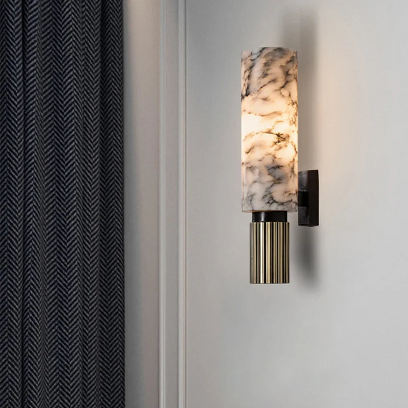 Astara Marble Wall Lamp Luxurious Ambient Accent Lighting - OpalDwell