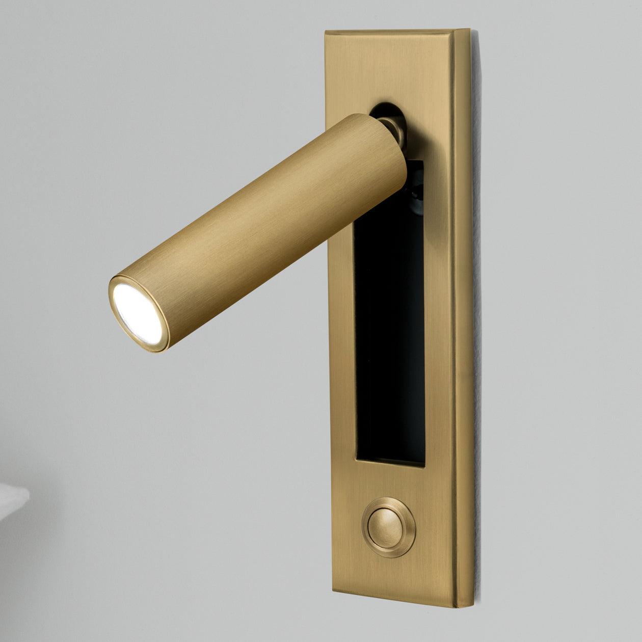 VeraLume Wall-Flush Bedside Sconce With Reading Light - OpalDwell