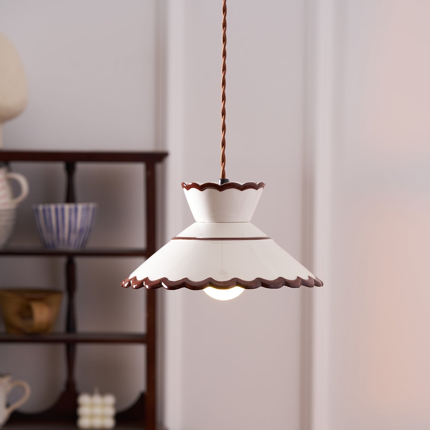 Aurelia Retro Ceramic Pendant Lights for Kitchens and Cafes OpalDwell
