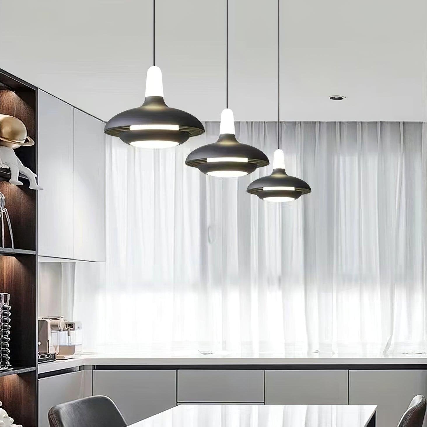 SolaraTrio Natural Style Aluminum Pendant Lamp With LED - OpalDwell