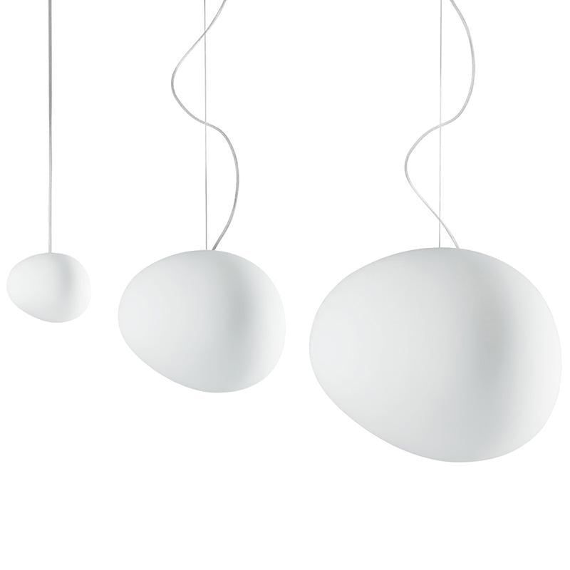 LumaVerde Glass Pendant Light Hand Blown Organic Form OpalDwell