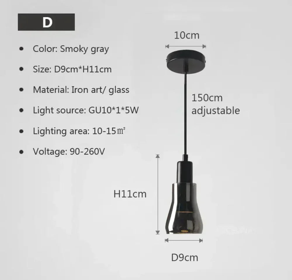 Harlow Modern Glass Pendant Lights - OpalDwell