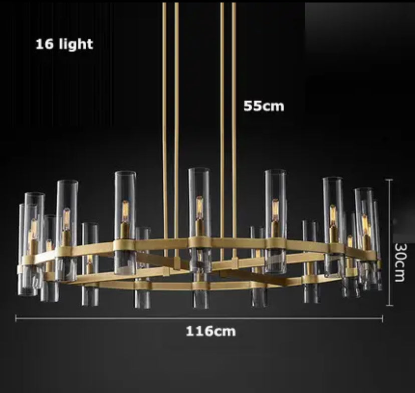 Maribel Farmhouse Glass Chandelier - OpalDwell