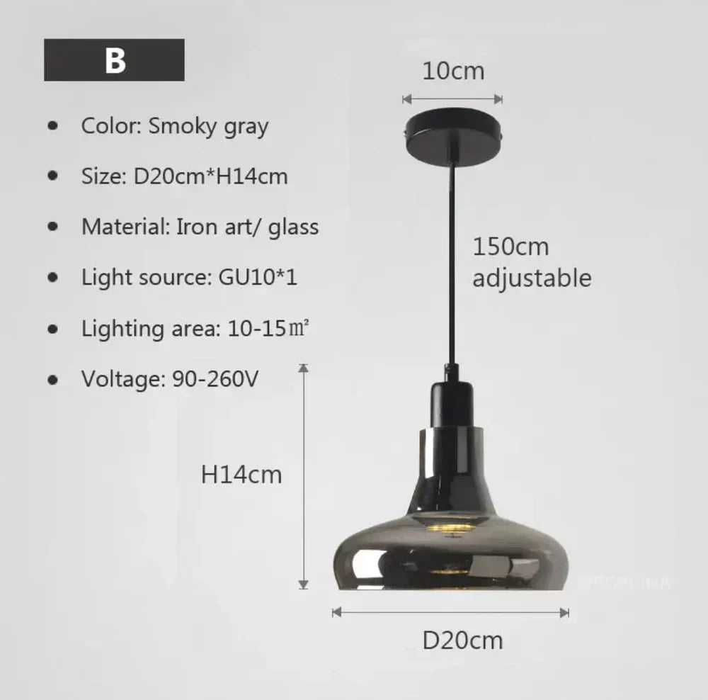 Harlow Modern Glass Pendant Lights - OpalDwell