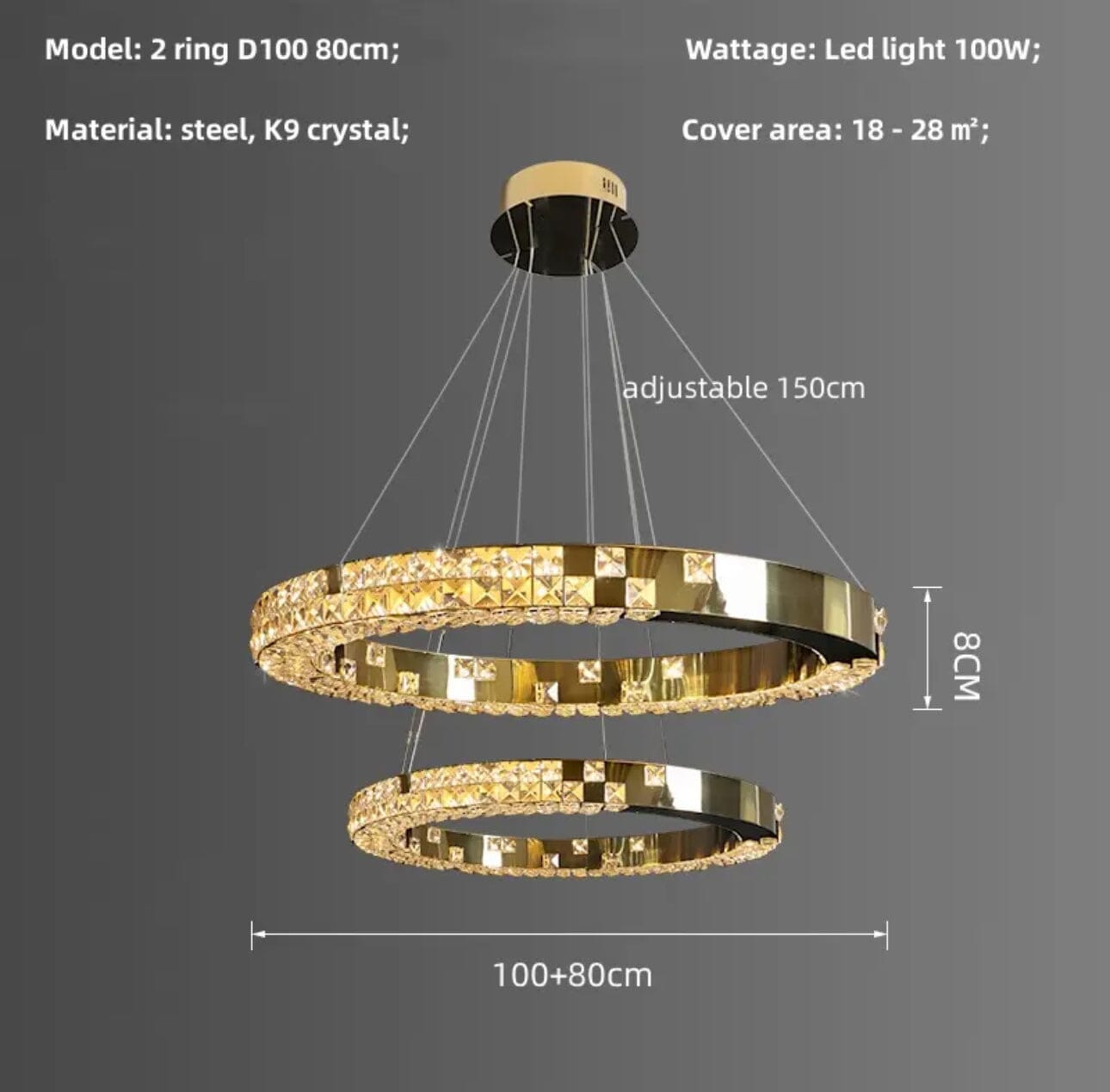 Liora Ring Chandelier - OpalDwell