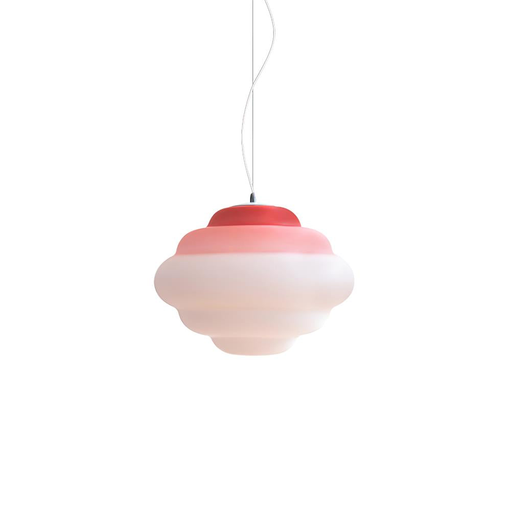 AuroraHue Gradient Frosted Glass Pendant Lamp For Ambience - OpalDwell