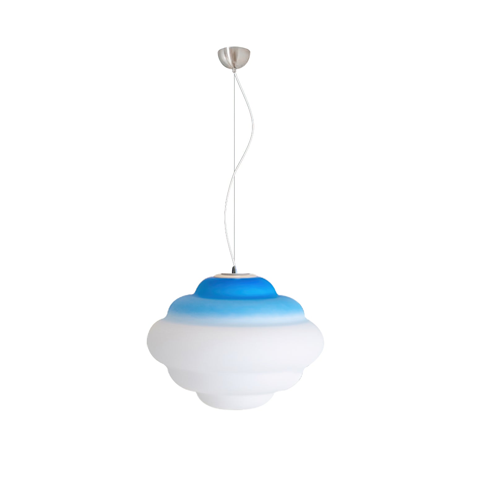 AuroraHue Gradient Frosted Glass Pendant Lamp For Ambience - OpalDwell