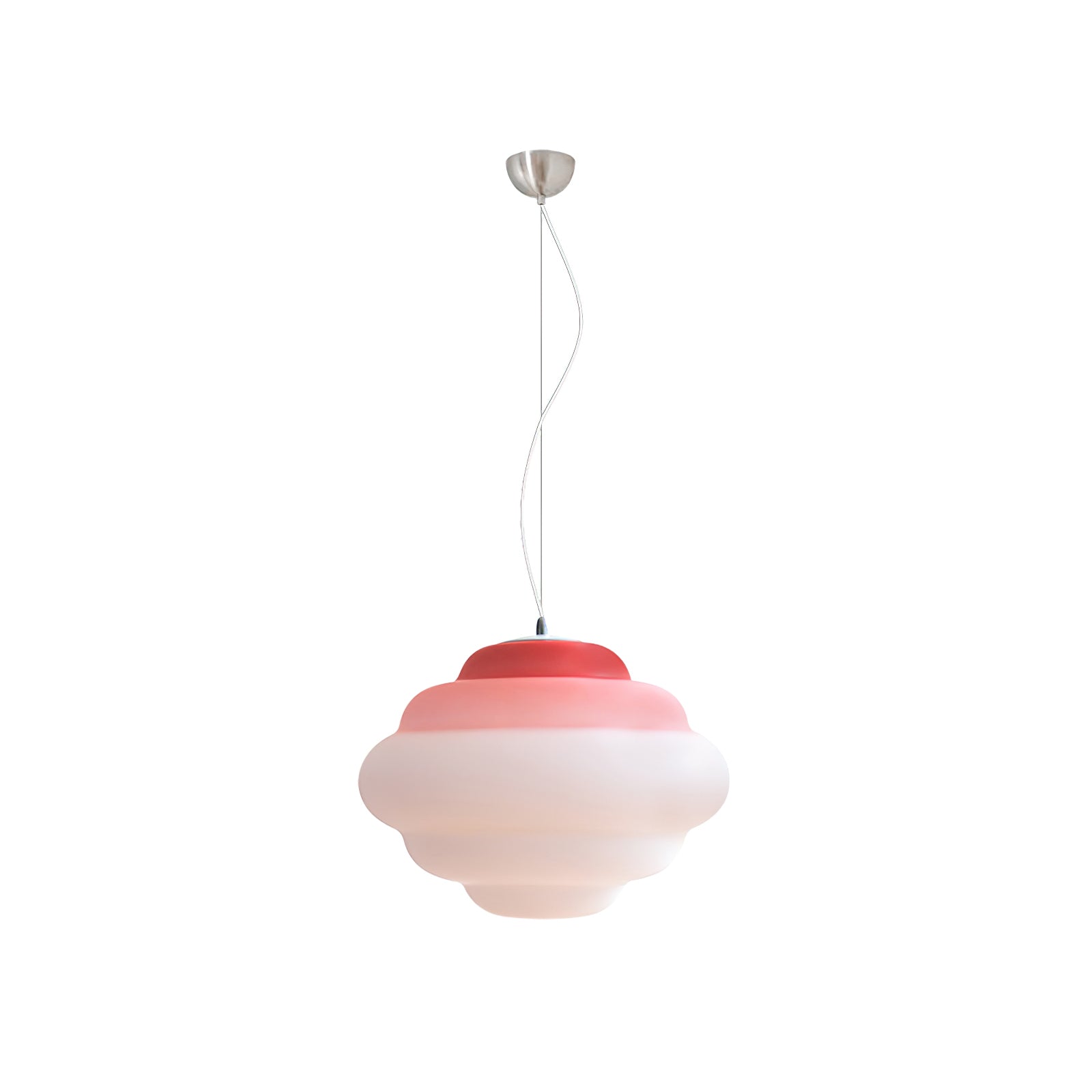 AuroraHue Gradient Frosted Glass Pendant Lamp For Ambience - OpalDwell