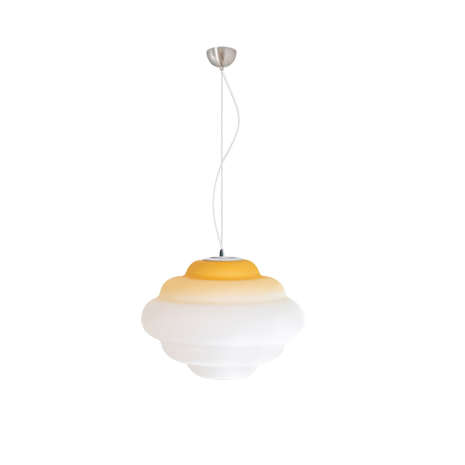 AuroraHue Gradient Frosted Glass Pendant Lamp For Ambience - OpalDwell