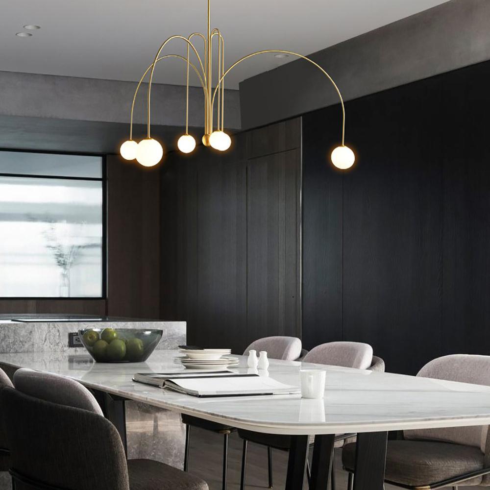 Elara Crest Pendant Light, Dramatic Hanging Fixture - OpalDwell