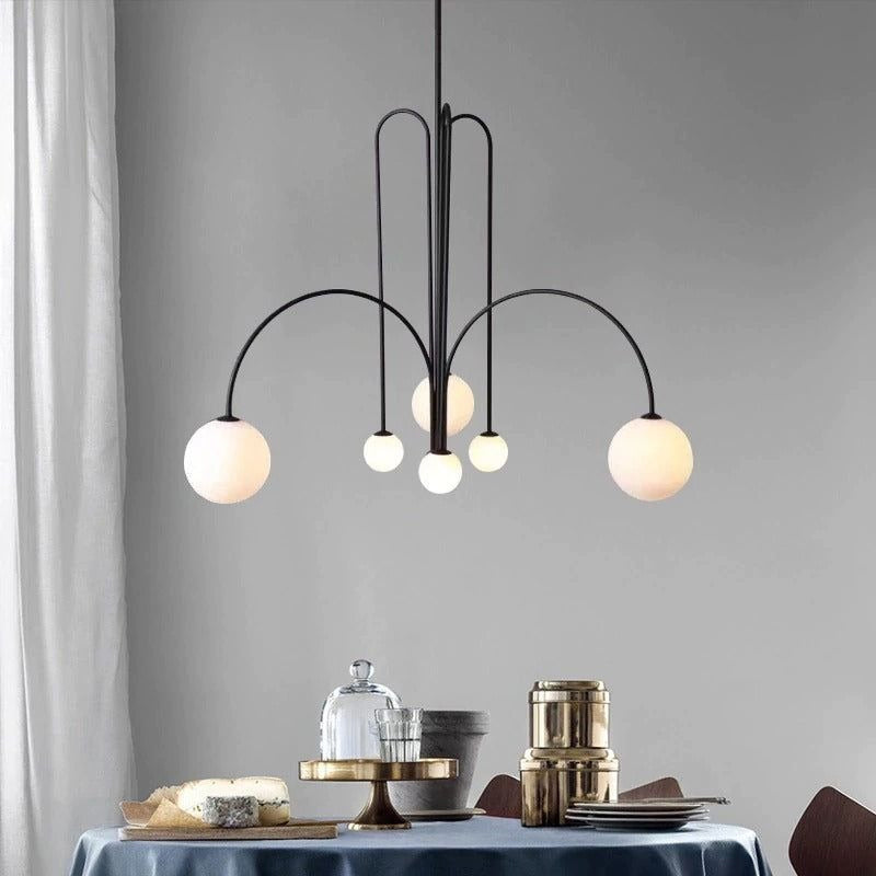 Elara Crest Pendant Light, Dramatic Hanging Fixture - OpalDwell