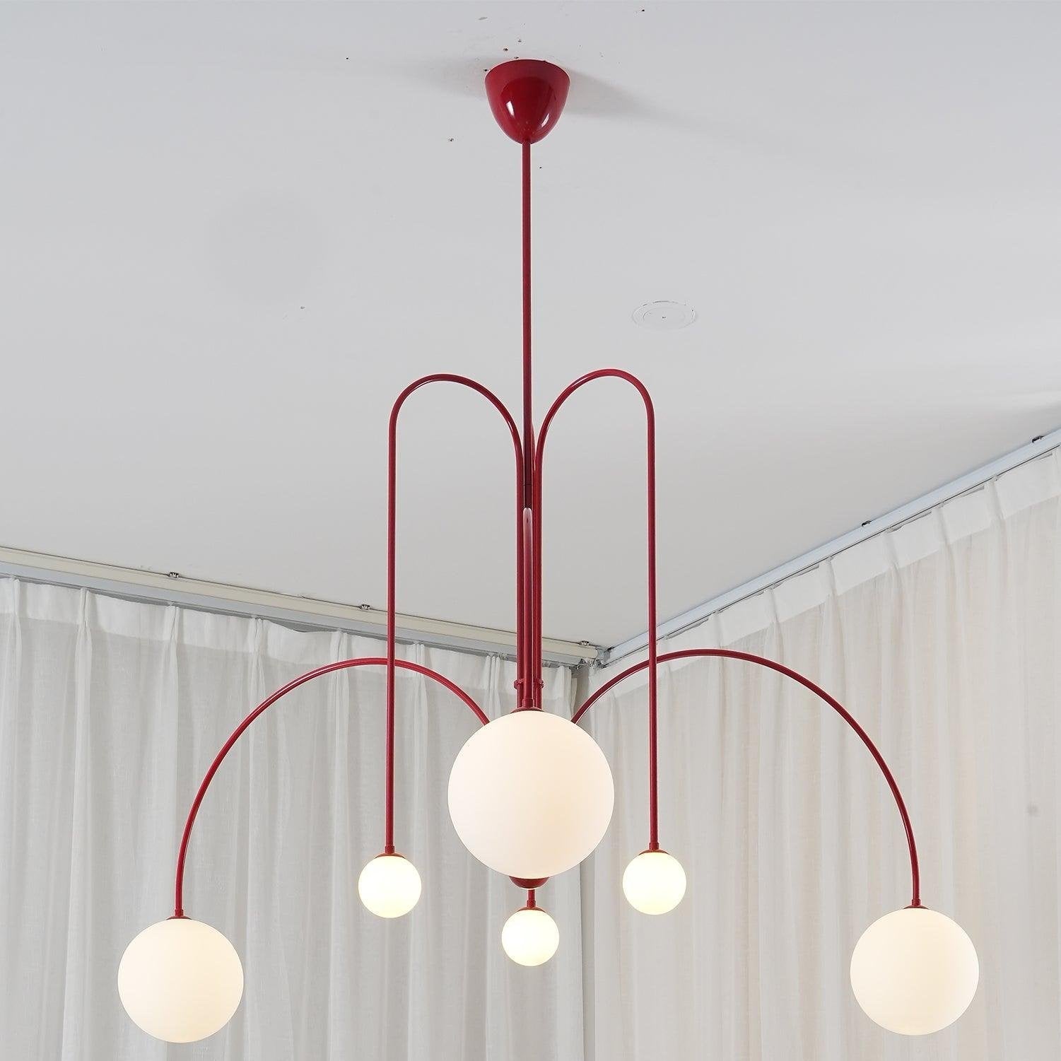 Elara Crest Pendant Light, Dramatic Hanging Fixture - OpalDwell