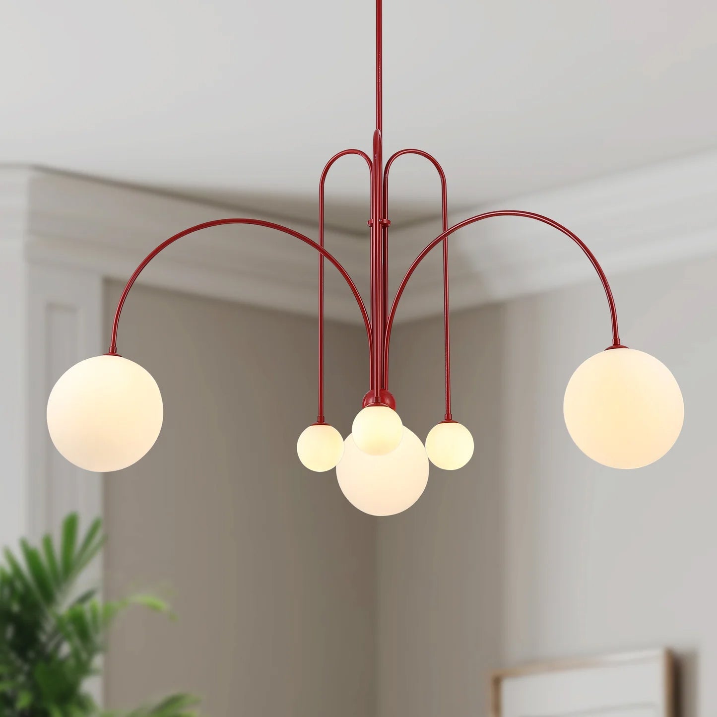 Elara Crest Pendant Light, Dramatic Hanging Fixture - OpalDwell