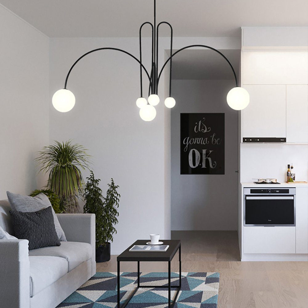 Elara Crest Pendant Light, Dramatic Hanging Fixture - OpalDwell