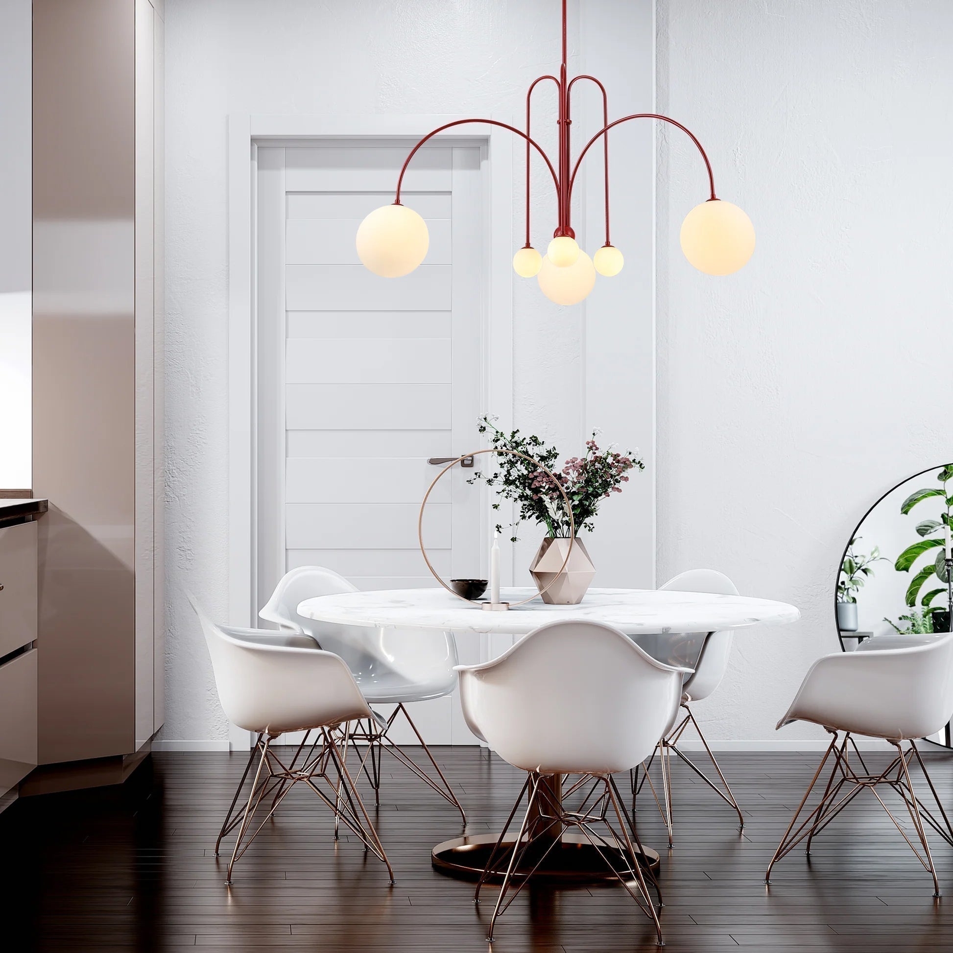 Elara Crest Pendant Light, Dramatic Hanging Fixture - OpalDwell
