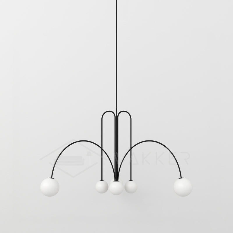Elara Crest Pendant Light, Dramatic Hanging Fixture - OpalDwell