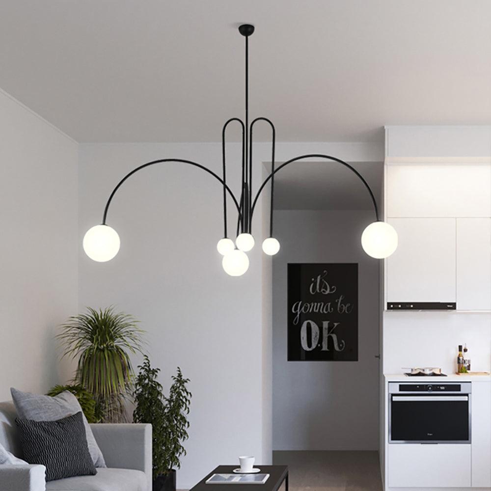Elara Crest Pendant Light, Dramatic Hanging Fixture - OpalDwell