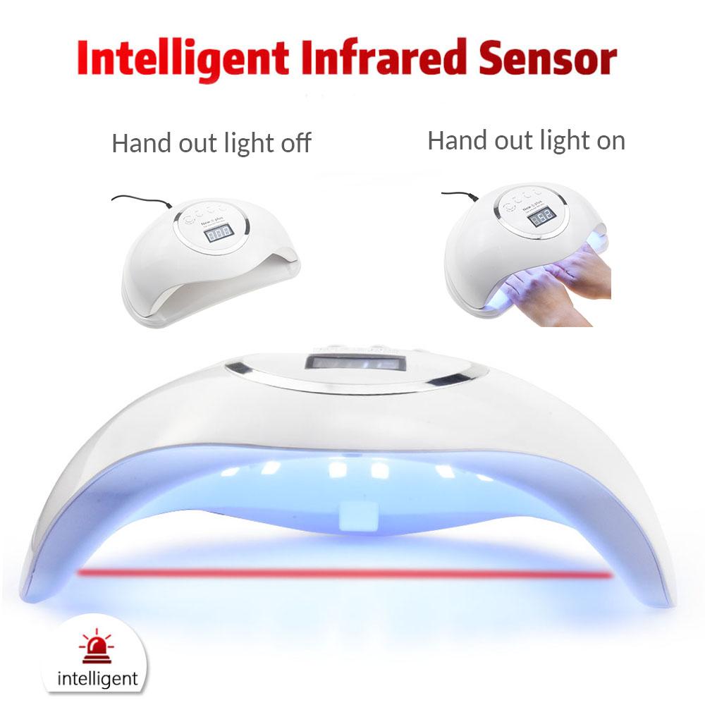 LumaPro | 72W UV LED Nail Lamp With LCD Timer 99s Mode - OpalDwell