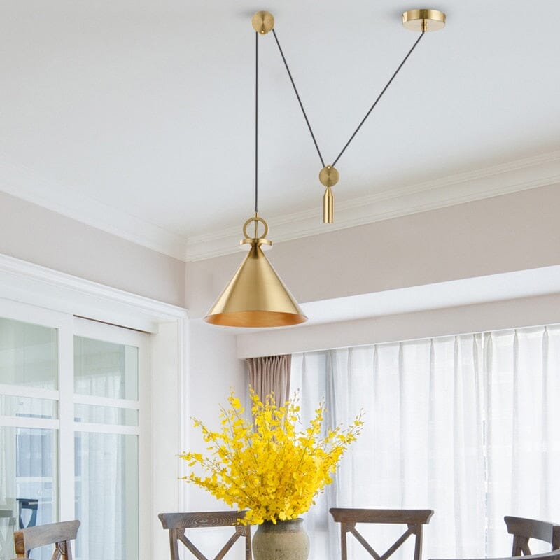 Gold Ceiling Pendant Light - OpalDwell
