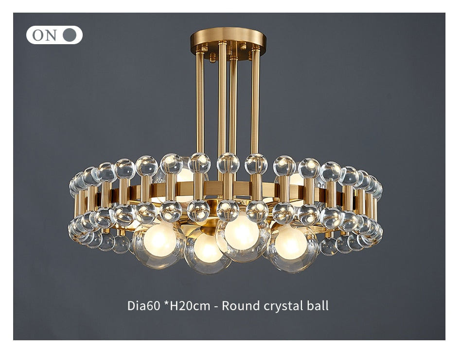 Lumira Colorful Crystal Chandelier for Living Room - OpalDwell
