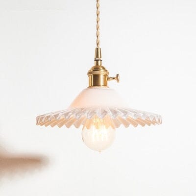 Marwood Woven Glass Pendant - OpalDwell