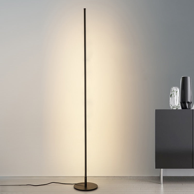 AstraLume Floor Lamp Minimal LED Tube Light for Modern Homes OpalDwell