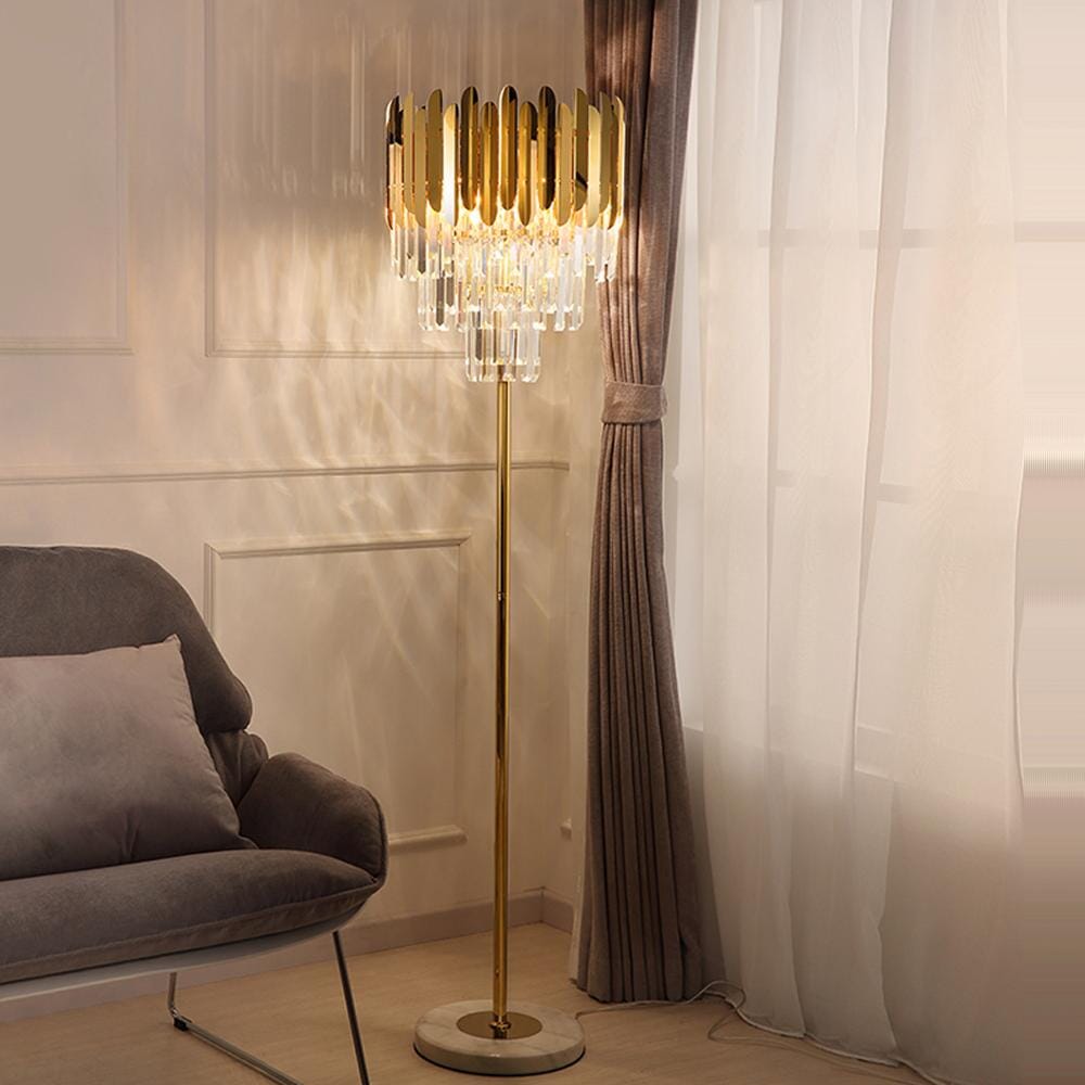 Elyra | Crystal Floor & Table Lamp - OpalDwell