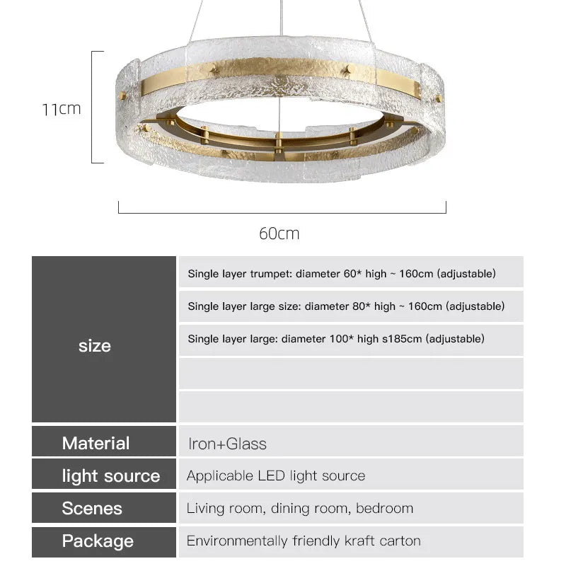 Hawthorne Glass Chandelier - OpalDwell