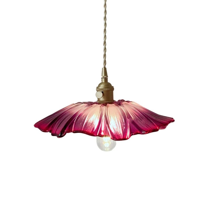 Liora | Floral Glass Pendant - OpalDwell