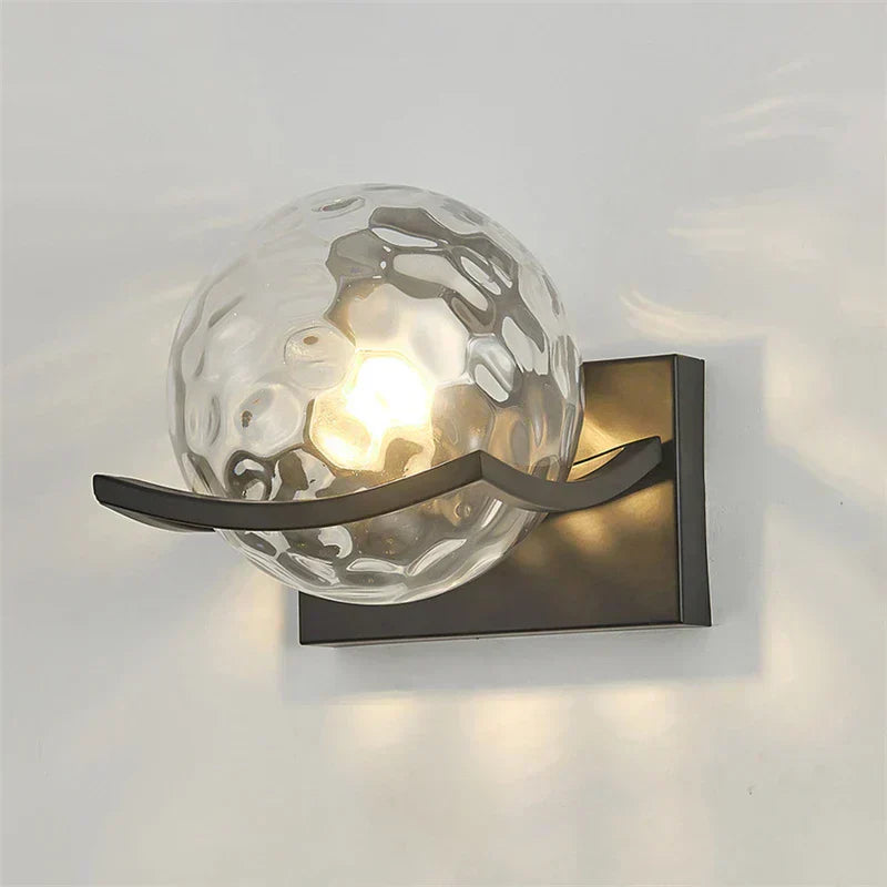 NovaLuxe Glass LED Wall Lamp for Modern Living Rooms - OpalDwell