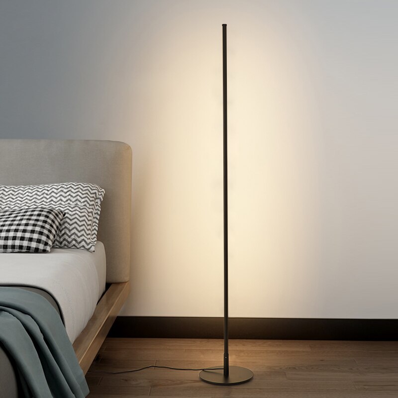 AstraLume Floor Lamp Minimal LED Tube Light for Modern Homes OpalDwell