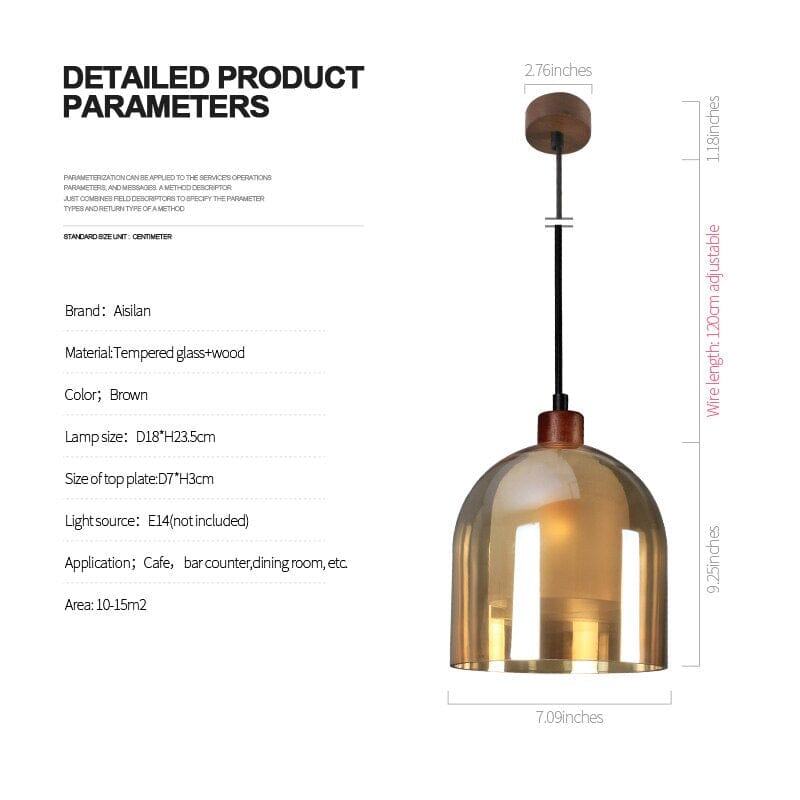 Marlow Glass Pendant - OpalDwell