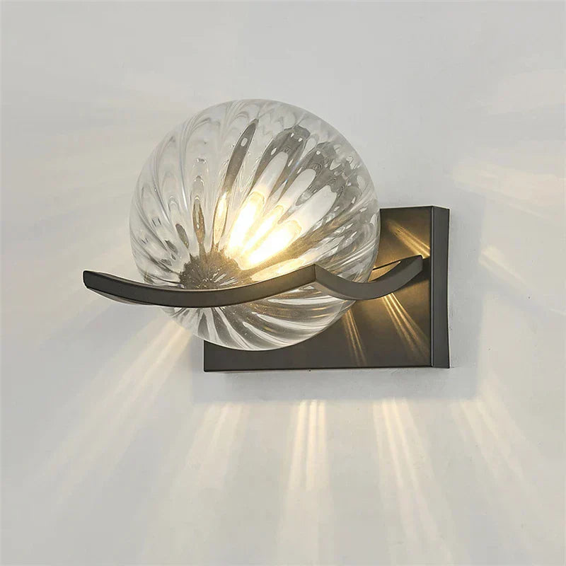 NovaLuxe Glass LED Wall Lamp for Modern Living Rooms - OpalDwell