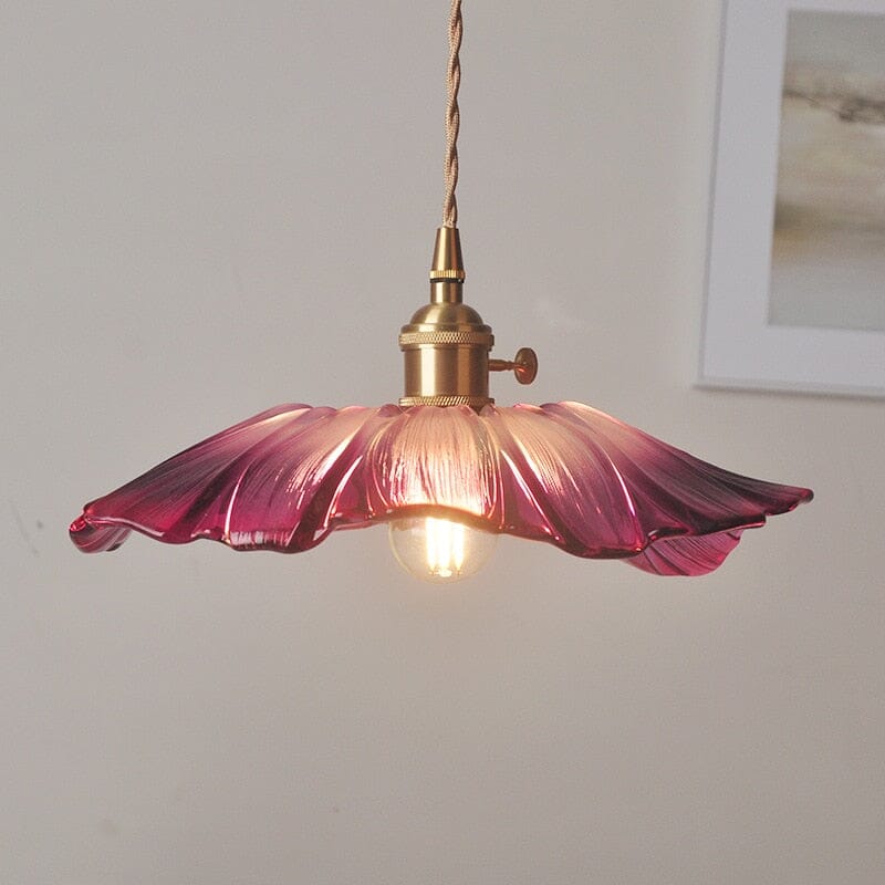 Liora | Floral Glass Pendant - OpalDwell