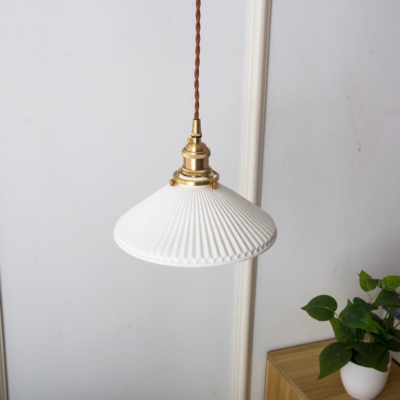 Liora | White Ceramic Pendant Lights - OpalDwell