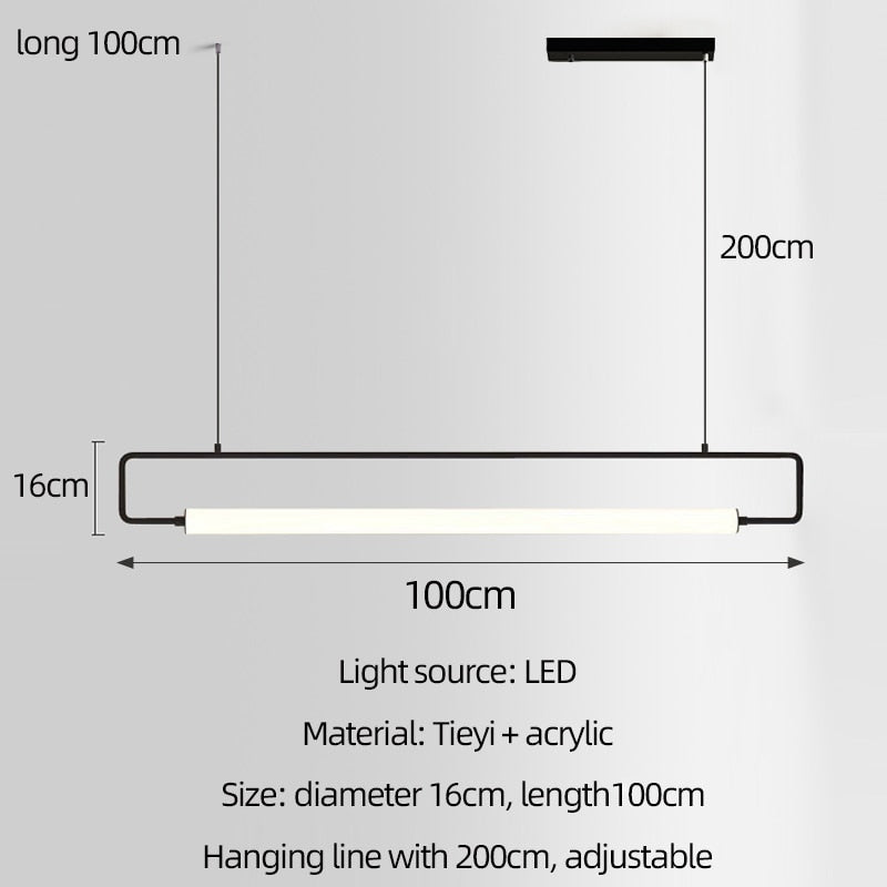 Nordis Arc Dining Bar Chandelier Black Minimalist Light - OpalDwell