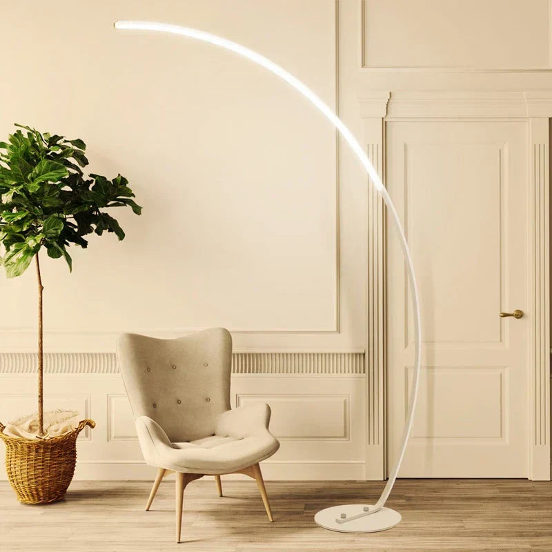 Lunara Arc LED Floor Lamp OpalDwell