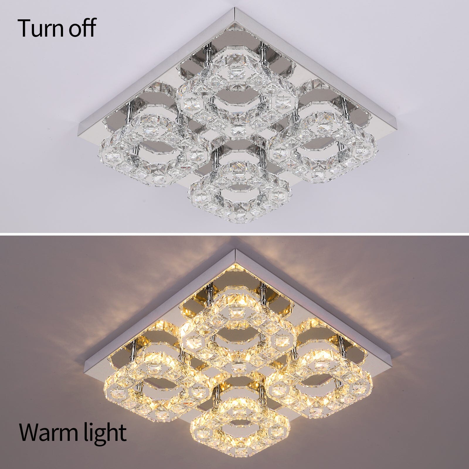 Langley Four Ring Chandelier - OpalDwell