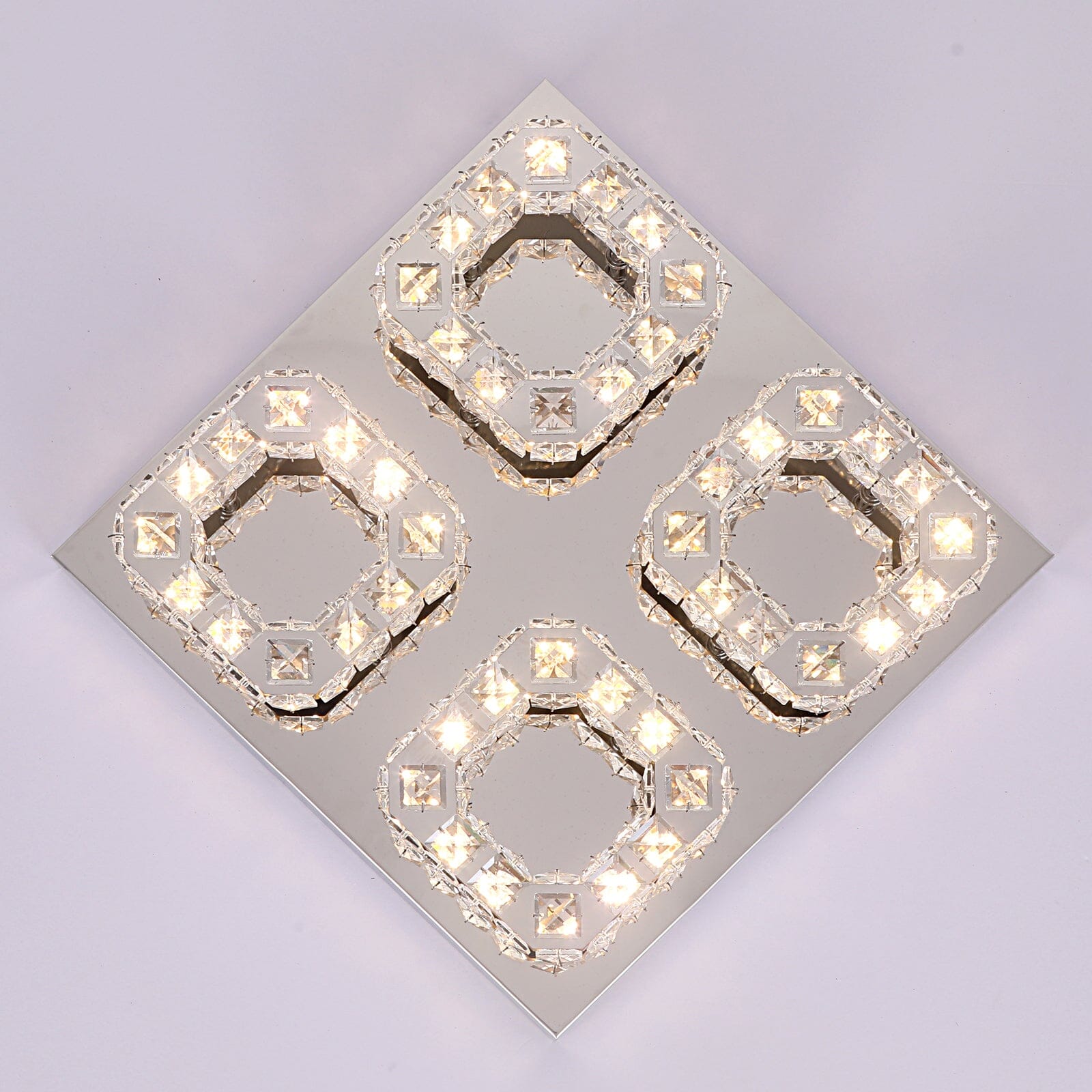 Langley Four Ring Chandelier - OpalDwell
