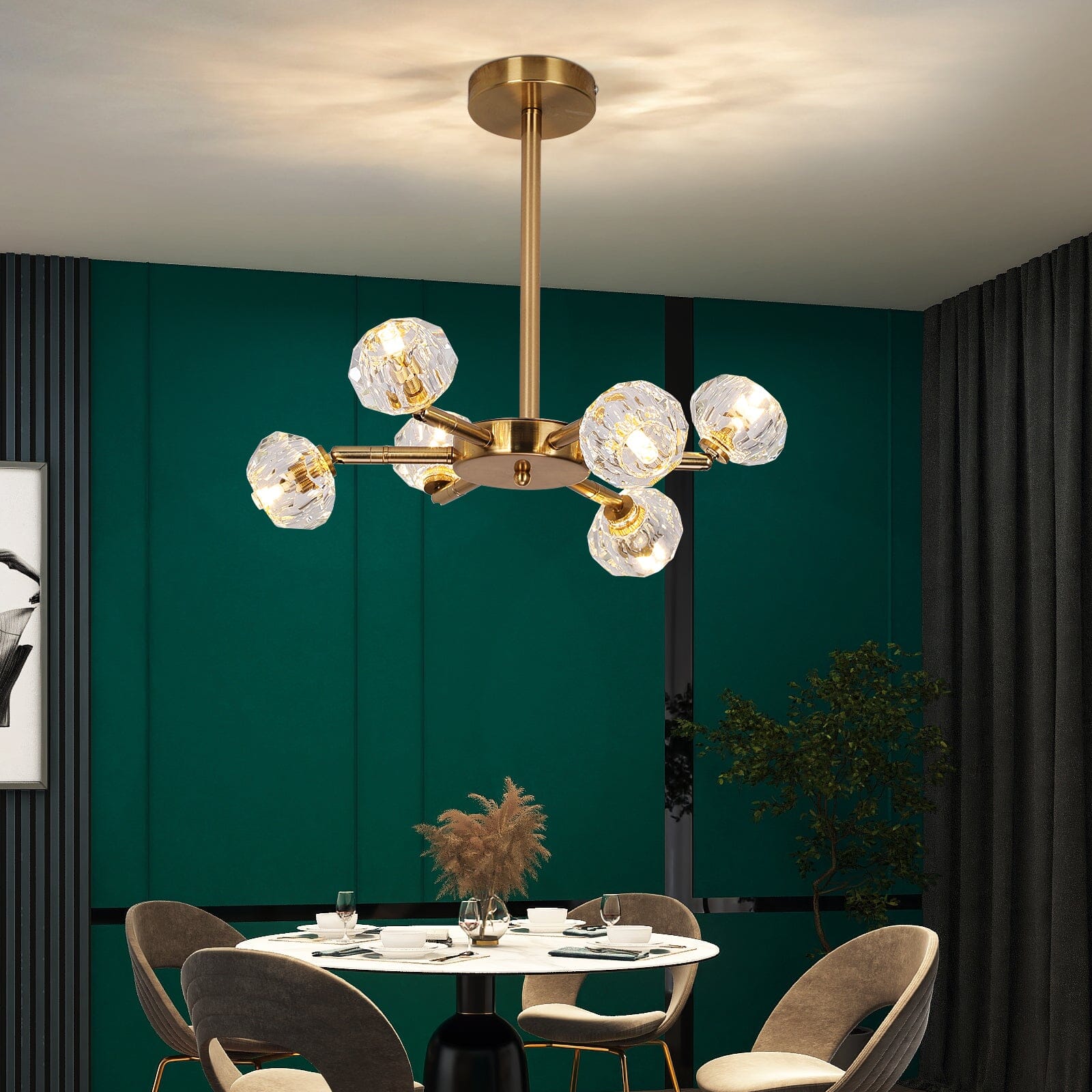 Liora | Crystal LED Hanging Light - OpalDwell