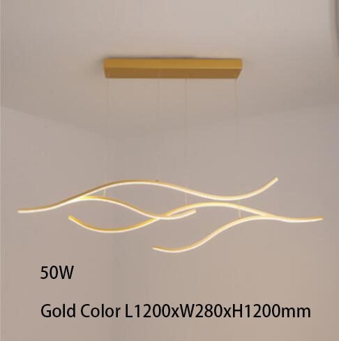 LuminaNova Geometric LED Chandelier With Abstract Design - OpalDwell