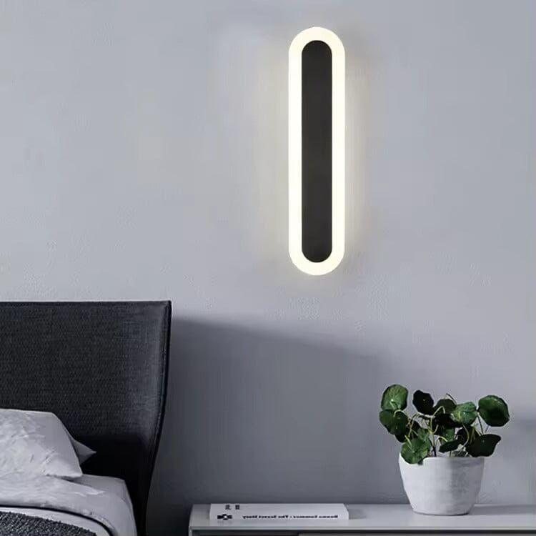 Ravelle Black Outdoor LED Wall Strip Light - OpalDwell
