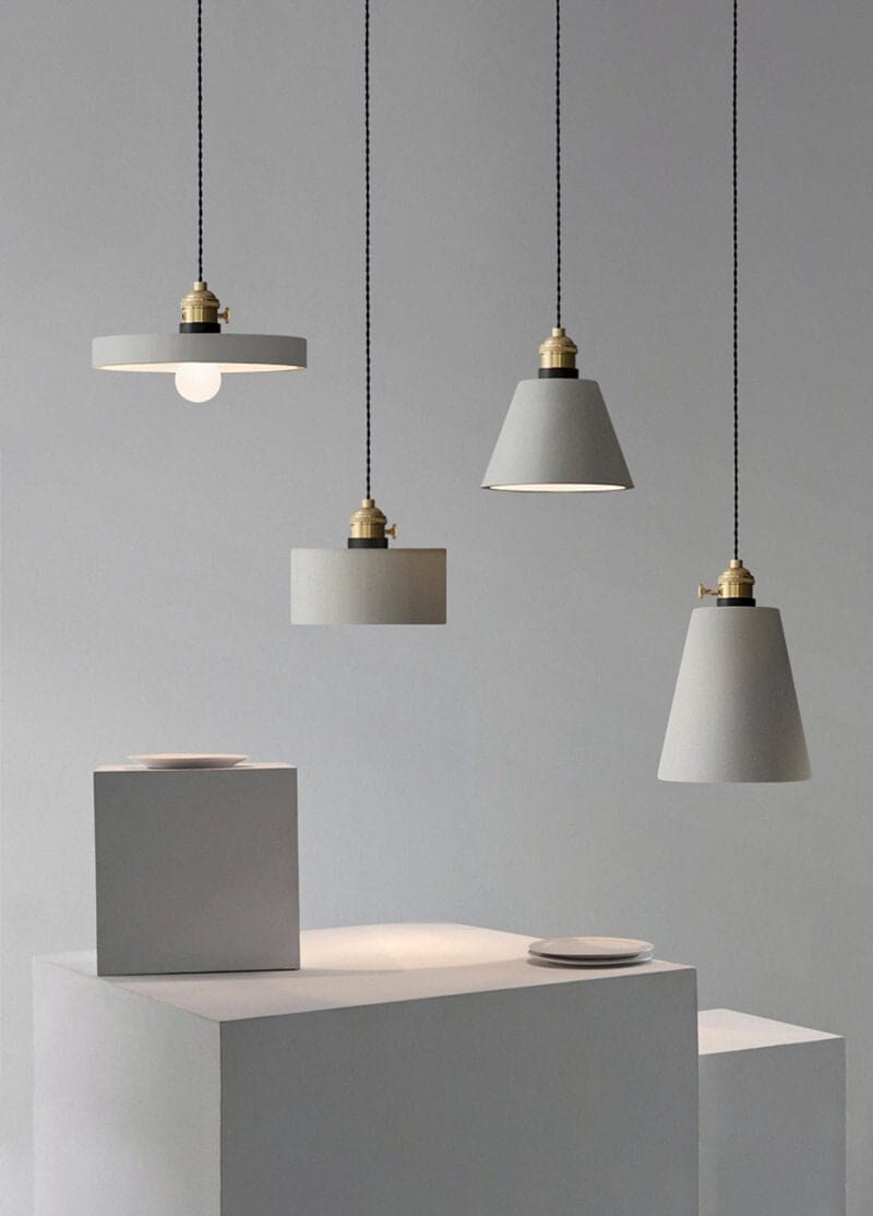 Kelda Handcrafted Cement Pendant LED Light in Nordic Style - Bulb Included | OpalDwell - OpalDwell