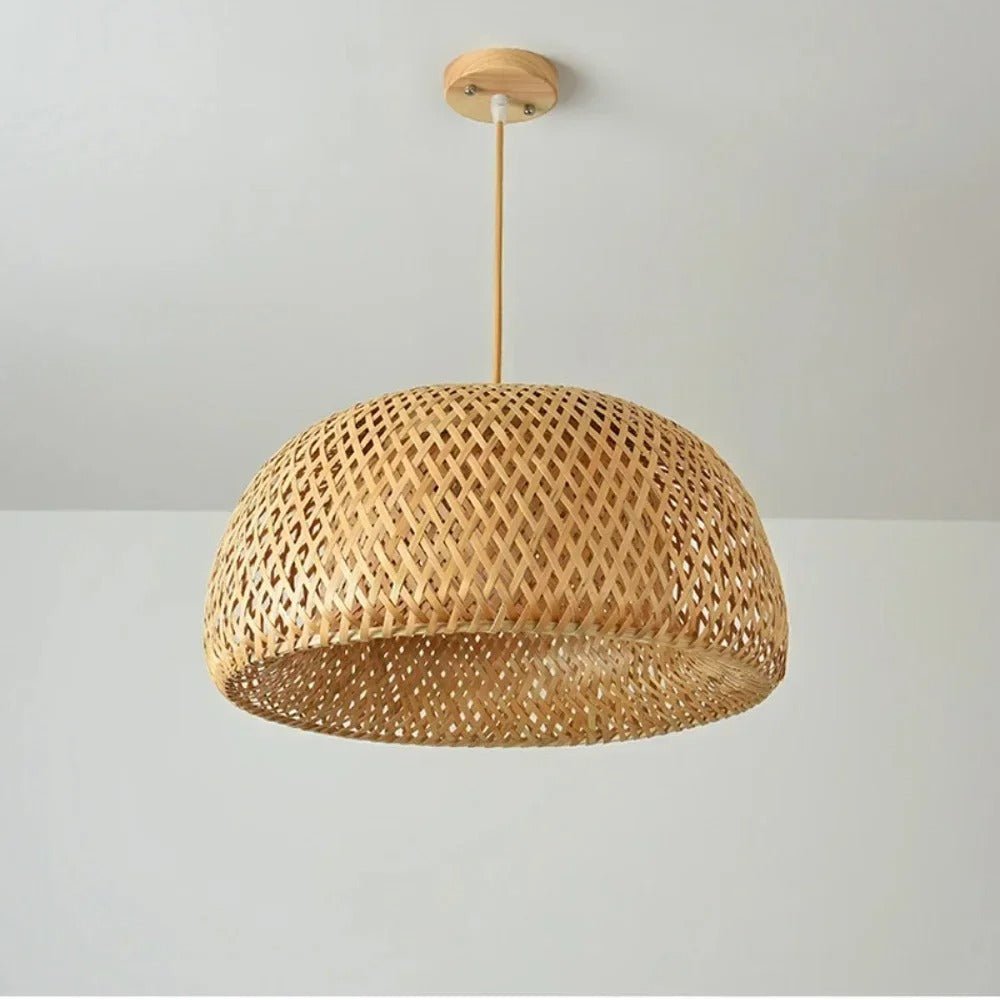 LumaRattan Bamboo Pendant Light For Cozy Ambiance OpalDwell