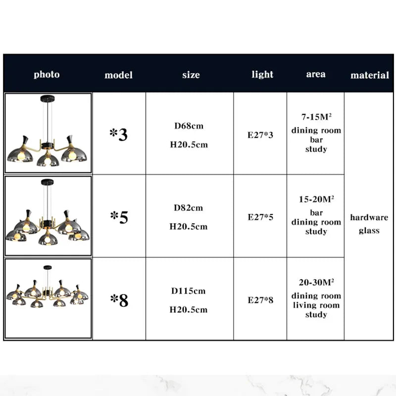 Lucentus | LED Chandelier in Black Glass - OpalDwell