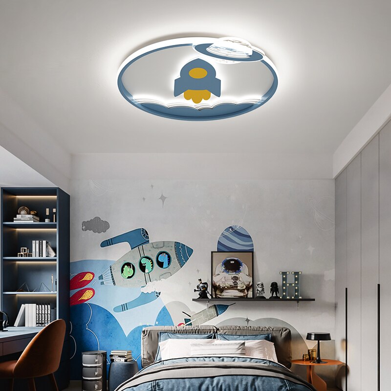 Orion Rocket Chandelier for Kids' Room | OpalDwell - OpalDwell